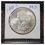 1881-S Morgan Silver Dollar