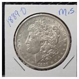 1889-O Morgan Silver Dollar