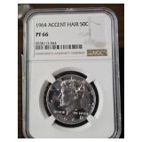 1964 Accented Hair JFK PF66