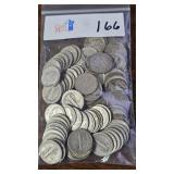 100- 90% Silver Dimes