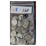 100- 90% Silver Dimes