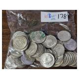 60- 40% Silver Half Dollars