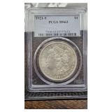 1921-S Morgan MS63 PCGS