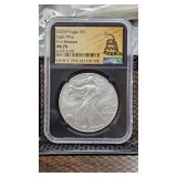 2025 Silver Eagle MS70 NGC Don