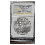 2013-W Silver Eagle MS70 NGC Early Release