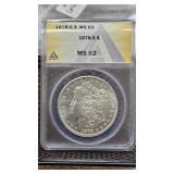 1878-S Morgan MS62 ANACS
