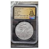 2025 Silver Eagle MS70 NGC Don
