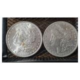 1885 & 1897-O Morgan Silver Dollars