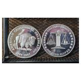 Pair of .999 Silver Rounds