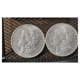 1890-S & 1897-S Morgan Silver Dollar