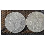 1896-O & 1900 Morgan Silver Dollars