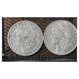 1883-S & 1898 Morgan Silver Dollars