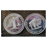 Pair of .999 Silver Rounds