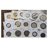 Foreign Assortment, some silver