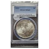 1922 Peace Dollar MS64+ PCGS