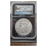 2014 Silver Eagle MS70 NGC Early Release