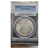 1881-O Morgan MS64 PCGS