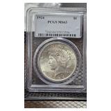 1924 Peace Dollar MS63 PCGS