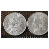 1884-O & 1900 Morgan Silver Dollars