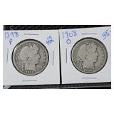 Pair of Silver Half Dollars