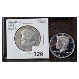 Franklin Half & Silver Proof Kennedy Half Dollars