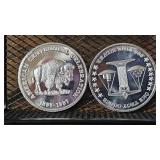 Pair of .999 Silver Rounds
