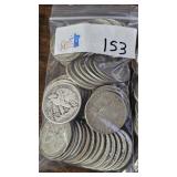50- 90% Silver Half Dollars