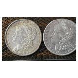1878-S & 1897-S Morgan Silver Dollars