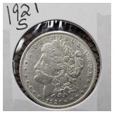 1921-S Morgan Silver Dollar