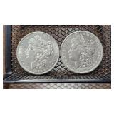 1880-O & 1898-S Morgan Silver Dollars