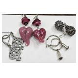 Earrings, some sterling