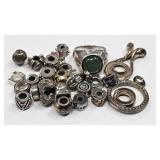 85.7g Sterling Silver Beads, Accessories