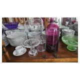 Glassware on Shelf, See photos