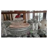 Glassware on Shelf, See photos