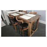 Block Table and Stools