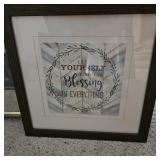 Framed Blessings Artwork