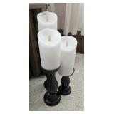 3 Piece Battery Operated Candle Set