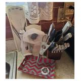 Knives, Cofffe Maker, Utencils, etc.