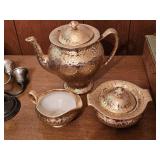 Dixon Art Studio 22KT Gold Tea Set