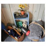 Basket, Magazine Rack, decor, etc.