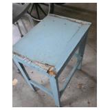 Small Blue Wooden Table
