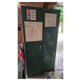 Storage Cabinet with Contents.