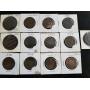 Assortment of 13 Large Cents