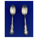 Sterling Inlaid Spoons (2)