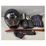 Winter Gloves, Helmet, etc