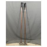 2 Bamboo Skii Poles