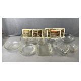 Collection of Glass Baking Dishes, etc