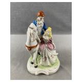 Man & Woman w Horse Figurine