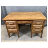 Vintage Oak Wooden  Desk