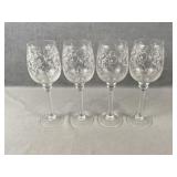Etched Wine Glasses